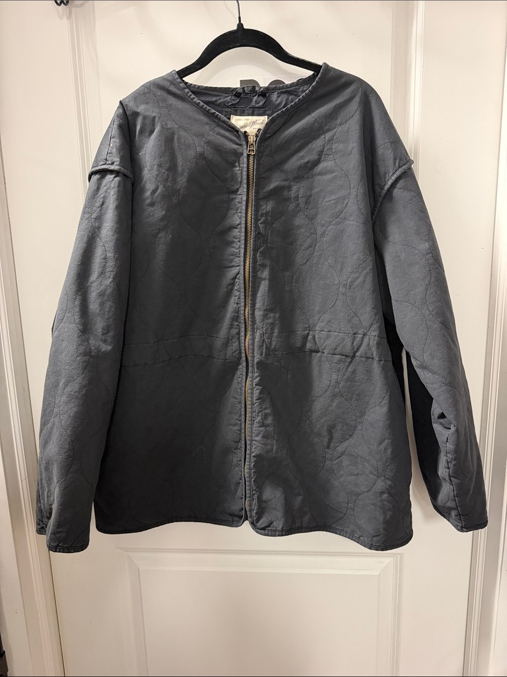 Universal Thread Charcoal Quilted Zip Jacket